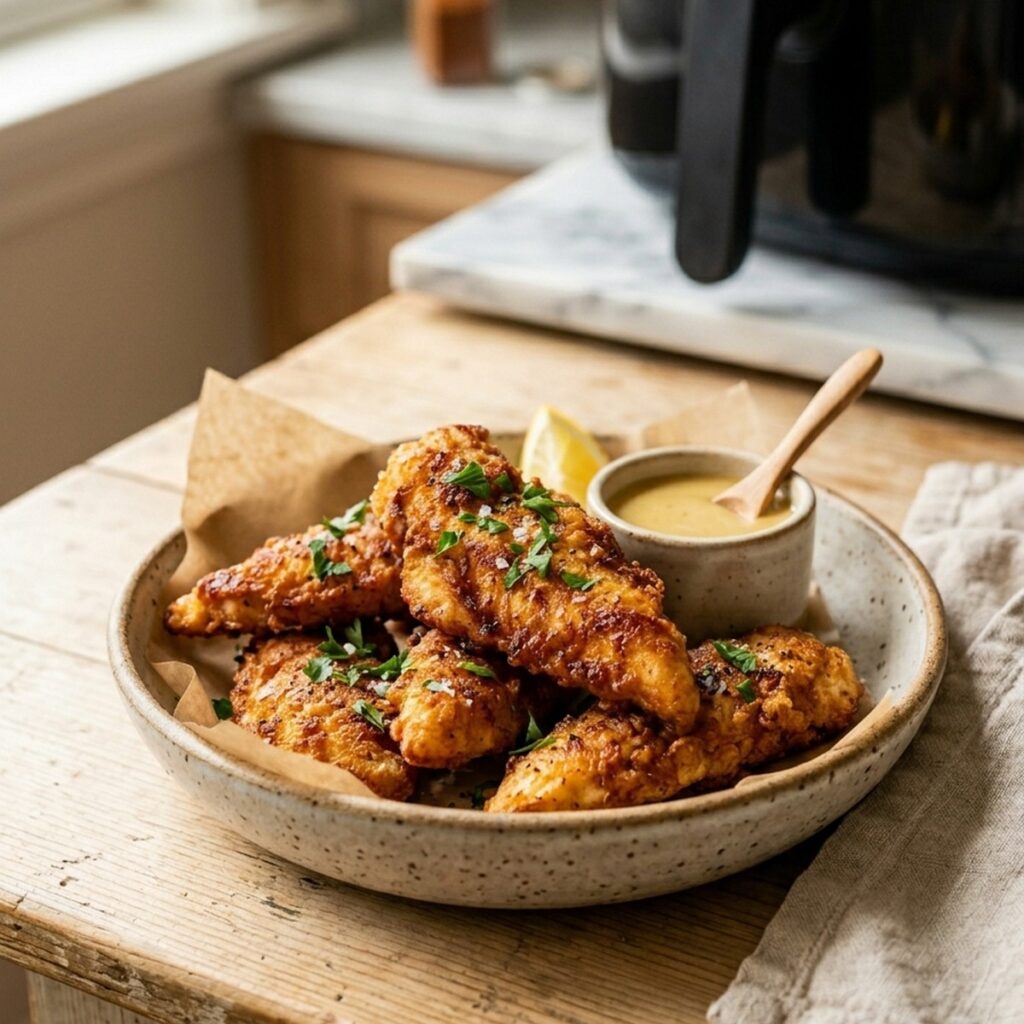 Air Fryer Chicken Tenders No Breading