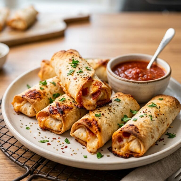 Air Fryer Tortilla Pizza Rolls