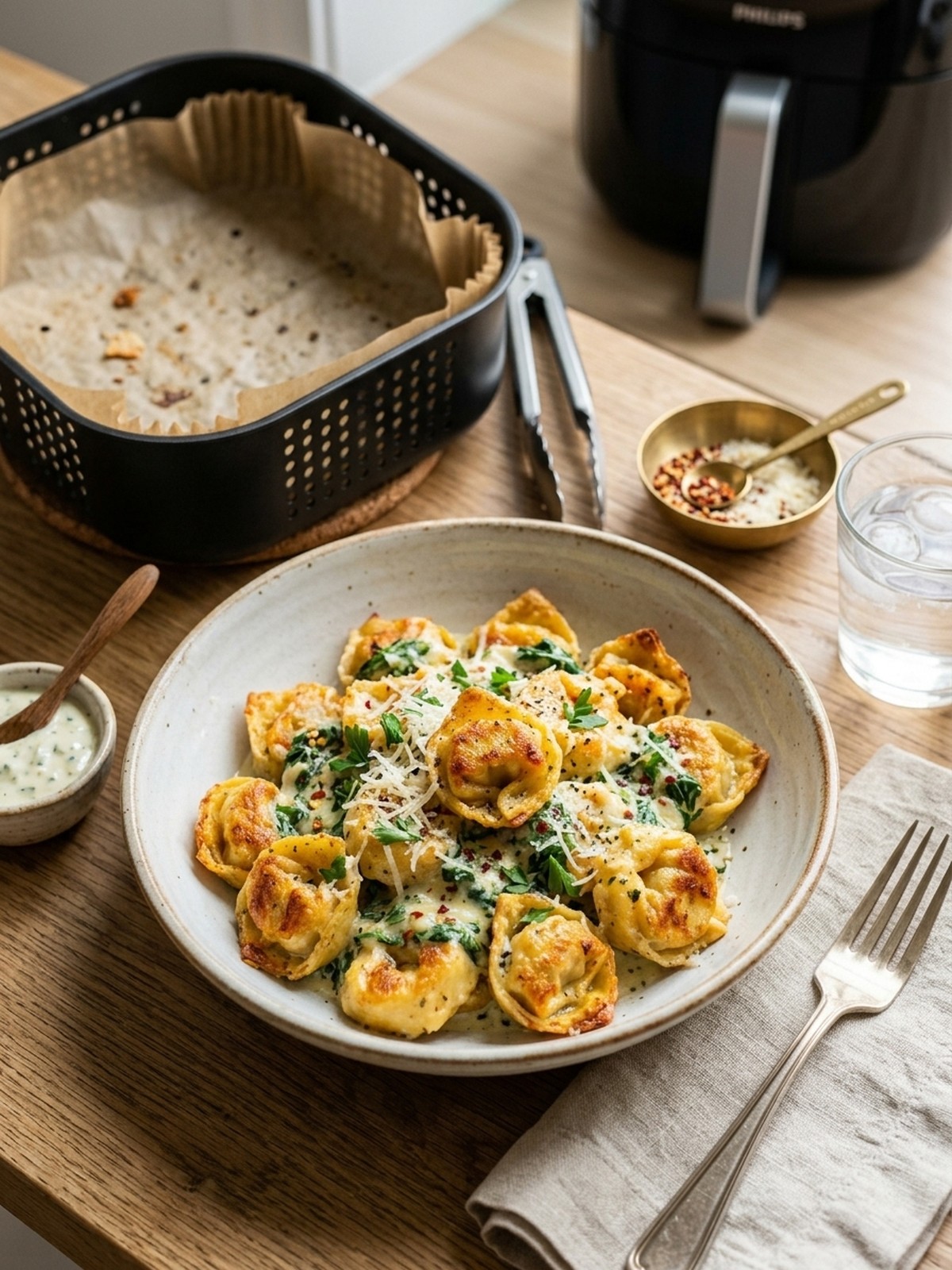 Serving and variation ideas for Creamy Spinach Tortellini