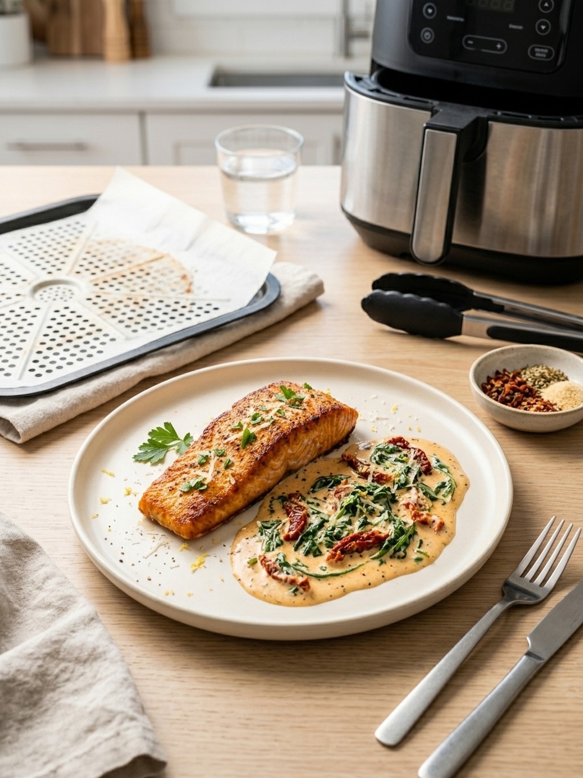 Serving and variation ideas for Creamy Tuscan Salmon