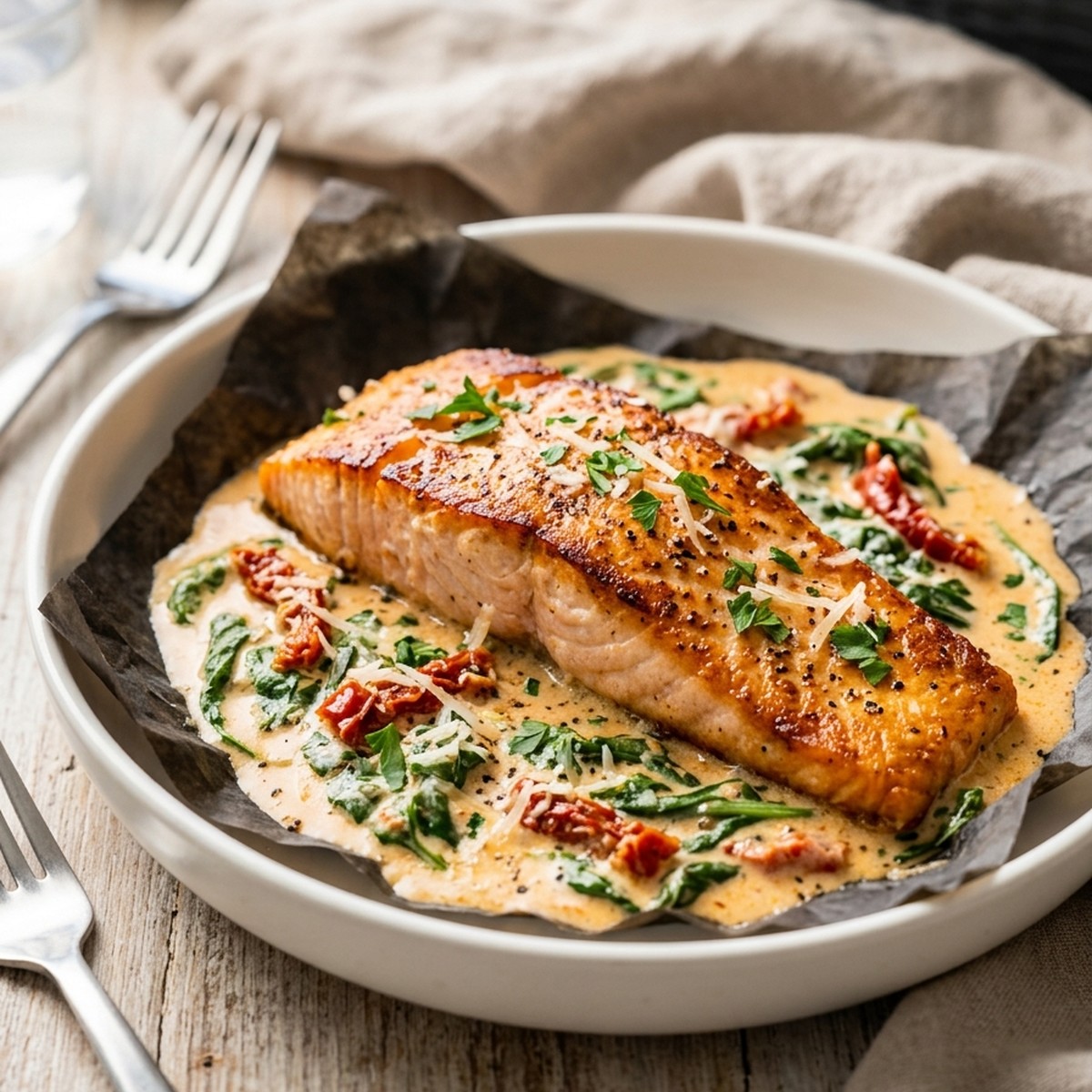 Creamy Tuscan Salmon