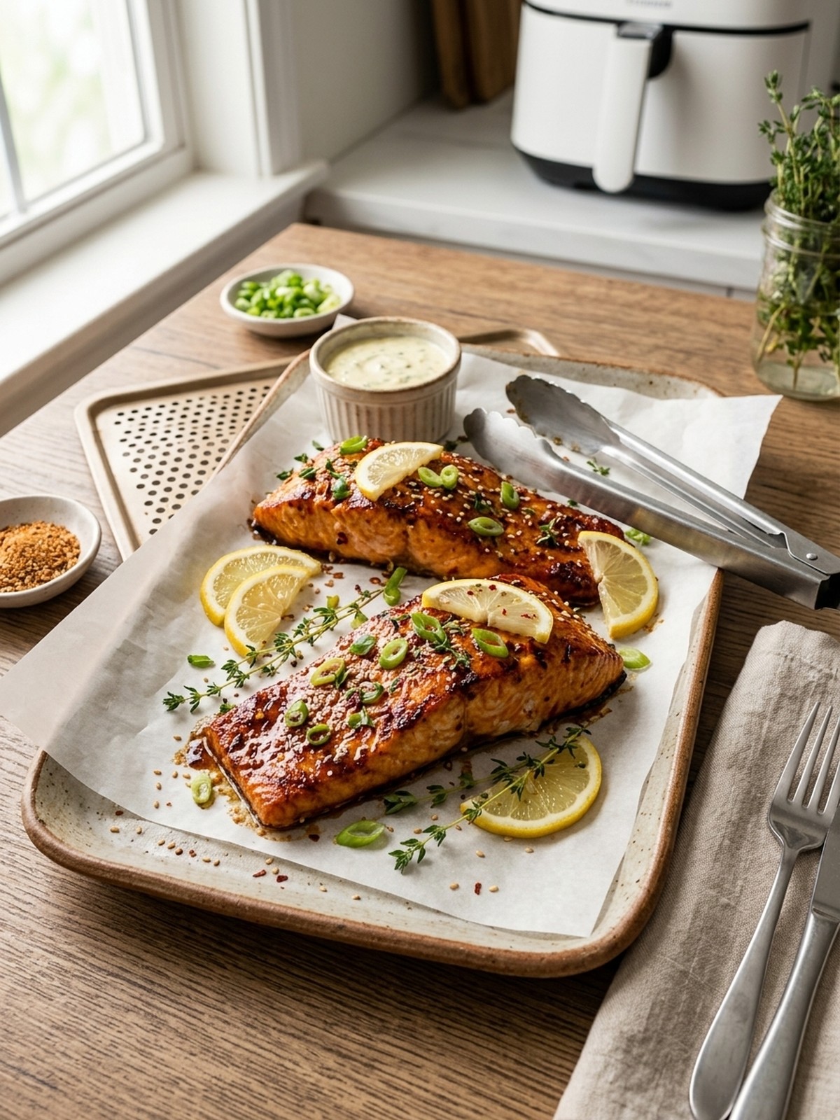 Serving and variation ideas for Honey Garlic Butter Baked Salmon
