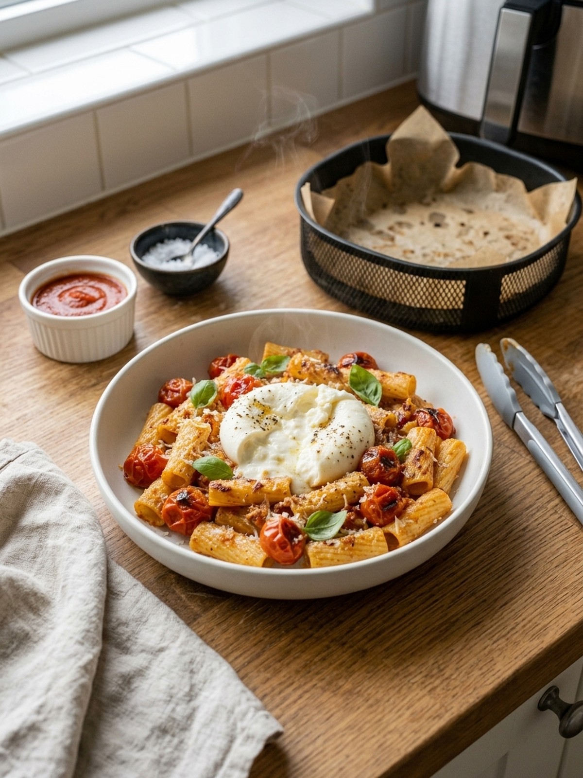 Serving and variation ideas for Tomato Burrata Pasta